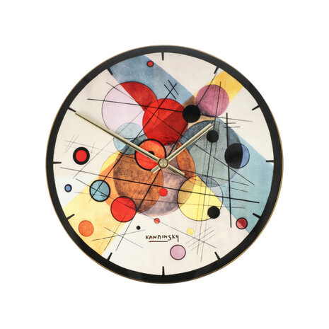 Goebel - Vassily Kandinsky | Horloge murale Cercles en cercles | Porcelaine - 31 cm