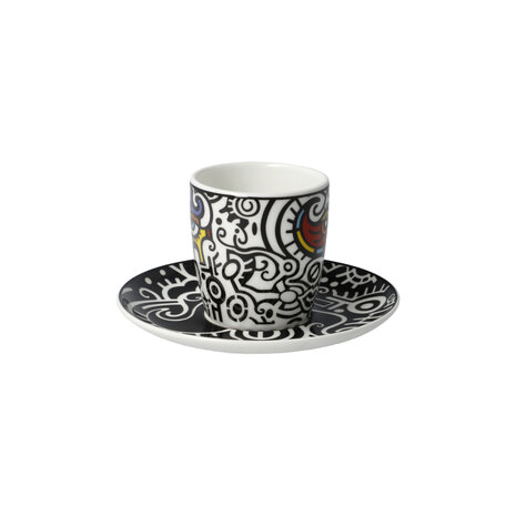 Goebel - Billy The Artist | Cup and saucer Espresso Bright Eyes I | Porcelain - 12cm - 100ml