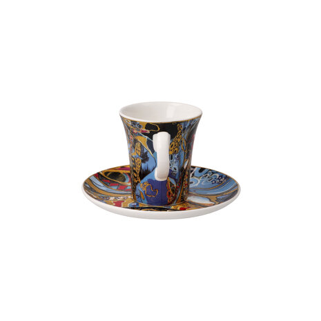 Goebel - Lana Frey | Cup and saucer Espresso Aphrodite | Porcelain - 12cm - 100ml - with real gold