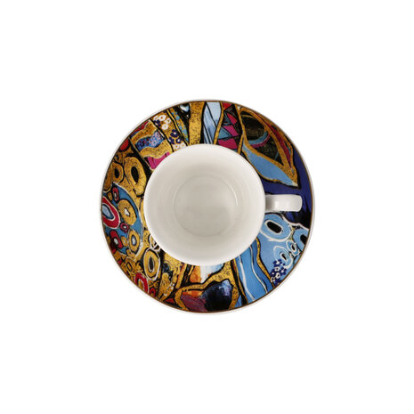 Goebel - Lana Frey | Cup and saucer Espresso Aphrodite | Porcelain - 12cm - 100ml - with real gold