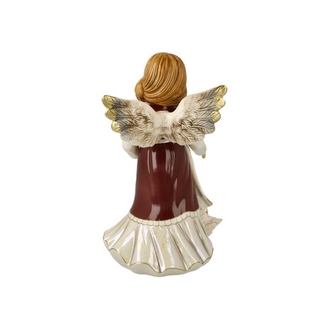 Goebel - Christmas | Decorative statue / figure Angel Swan friend | Earthenware - 26cm