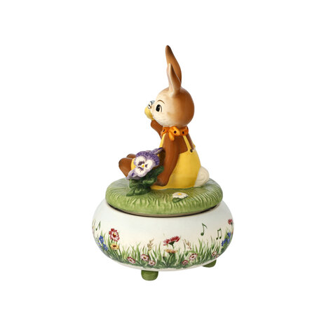 Goebel - Easter | Music box Hare - Spring song | Earthenware - 17cm