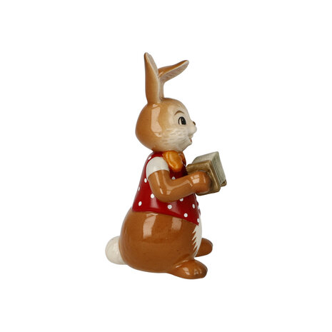 Goebel - Easter | Decorative statue / figure Hare Cheeky musician | Earthenware - 8cm - Easter Bunny