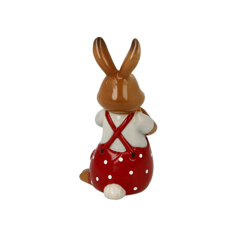 Goebel - Easter | Decorative statue / figure Hare Dear flute player | Earthenware - 8cm - Easter Bunny