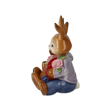 Goebel - Easter | Decorative image Hare My Valentine's Sweetheart | Earthenware - 12cm - Easter Bunny