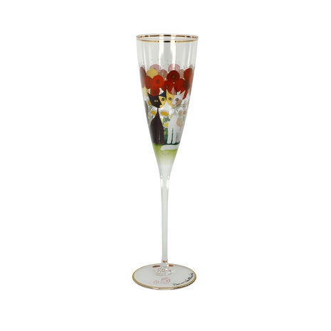 Goebel-Rosina Wachtmeister | Verre à champagne Lestate dans le jardin | Verre - 27 cm - avec de l'or véritable - 100 ml