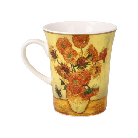 Goebel - Vincent van Gogh | Koffie / Thee Mok Zonnebloemen | Beker - porselein - 400ml