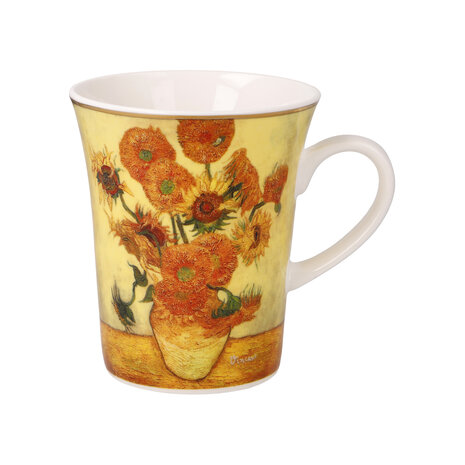 Goebel - Vincent van Gogh | Koffie / Thee Mok Zonnebloemen | Beker - porselein - 400ml