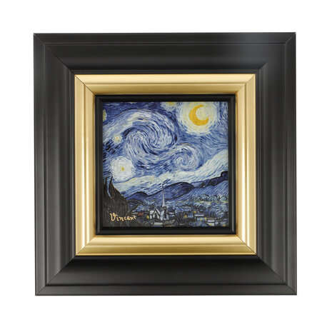 Goebel-Vincent van Gogh | Peinture Nuit Étoilée | Porcelaine - 18 cm - avec de l'or véritable