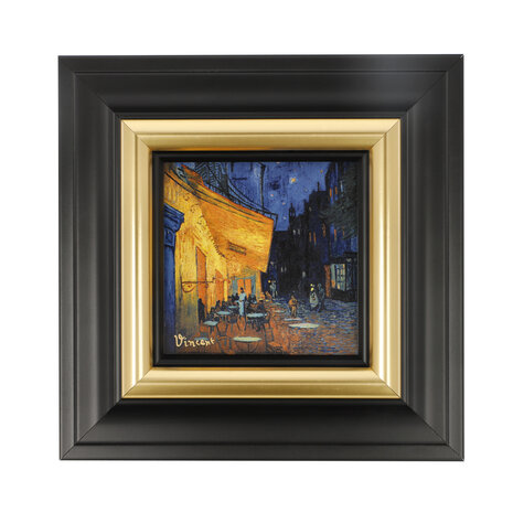 Goebel-Vincent van Gogh | Peinture Café la nuit | Porcelaine - 18 cm - avec de l'or véritable