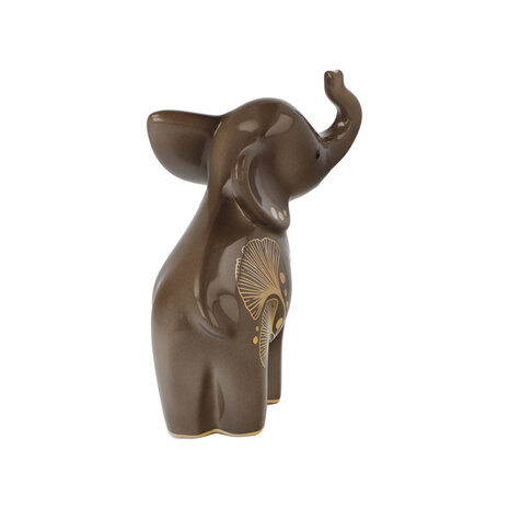 Goebel - Éléphant | Statue décorative Taabu | Faïence - 15cm - éléphant - avec de l'or véritable
