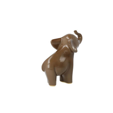 Goebel - Elephant | Decoratief beeld Pika Pika | Aardewerk - 11cm - olifant - met echt goud