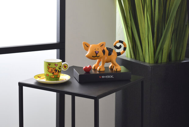 Goebel - Ed Heck | Decoratief beeld / figuur Love Cat 17 | Porselein - kat - 17cm