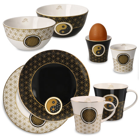 Goebel - Lotus | Gift set Breakfast set | 8 piece tableware set