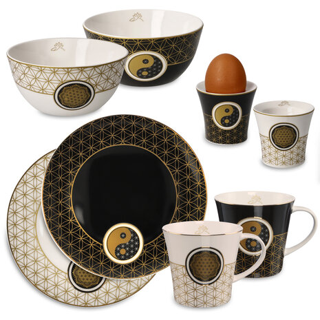 Goebel - Lotus | Geschenkset Ontbijtset | 8 delige servies set