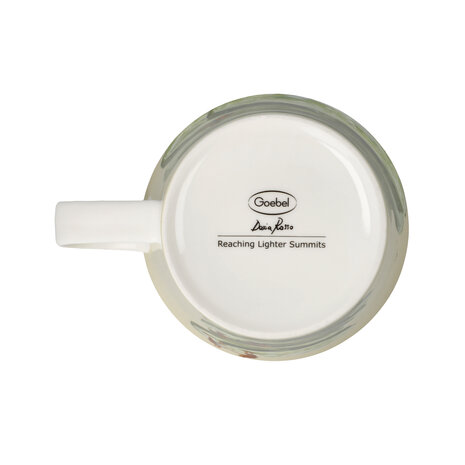 Goebel - Daria Rosso | Coffee/Tea Mug Reaching Lighter Summits | Cup - porcelain - 350ml