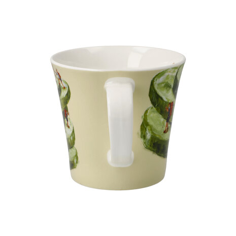 Goebel - Daria Rosso | Coffee/Tea Mug Reaching Lighter Summits | Cup - porcelain - 350ml