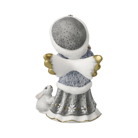 Goebel - Nina & Marco | Decoratief beeld Engel Winterwandeling | Porselein - 10cm - Limited Edition