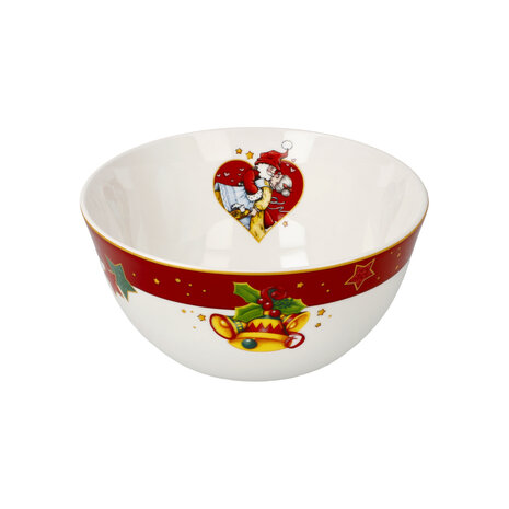 Goebel - Mary Engelbreit | Kom Home Sweet Home | Schaal - porselein - 15cm - Kerst