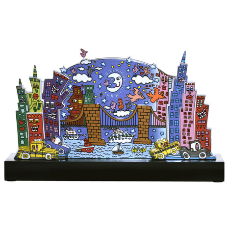 Goebel - James Rizzi | Decoratief beeld City of Dreams | Porselein - 48cm - Limited Edition