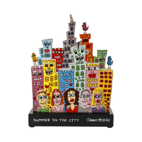 Goebel - James Rizzi | Decoratief beeld Summer in the City | Porselein - 22cm