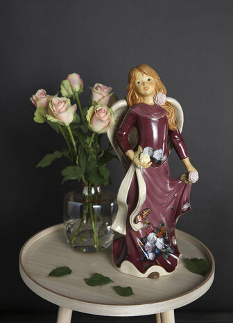 Goebel - Kerst | Decoratief beeld Engel Gloria Jan Davidsz de Heem editie | Aardewerk - 50cm - Limited Edition