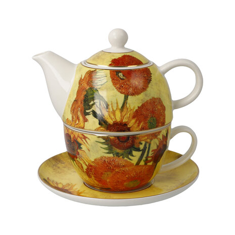 Goebel - Vincent van Gogh | Theepot Tea for One Zonnebloemen | Porselein - theekan - 350ml