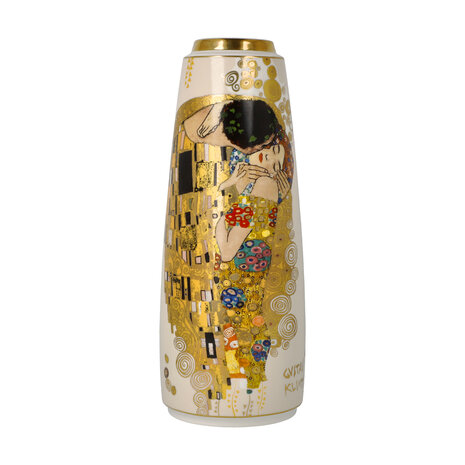 Goebel - Gustav Klimt | Vaas De Kus | Porselein - 26cm - met echt goud