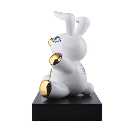 Goebel - Mauro Bergonzolis | Decoratief beeld Magic Bunny | Porselein - 29cm - met echt goud - Limited Edition