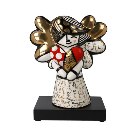 Goebel - Romero Britto | Decoratief beeld Golden Faith | Porselein - 23cm