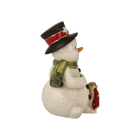 Goebel - Kerst | Decoratief beeld / figuur Sneeuwpop - Mijn trouwe vriend | Aardewerk - 12cm