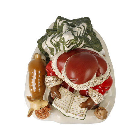 Goebel - Kerst | Decoratief beeld Kerstman - Verhaal in het bos | Aardewerk - 26cm - Limited Edition