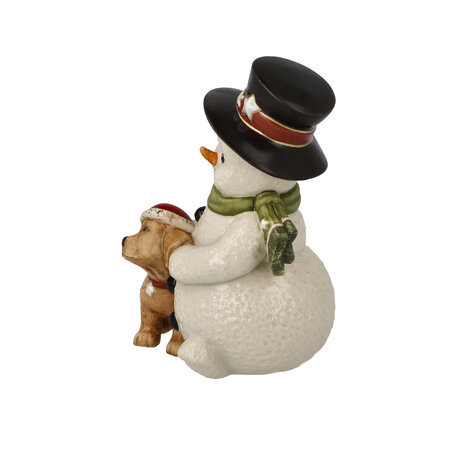 Goebel - Kerst | Decoratief beeld Sneeuwpop - Mijn liefste vriend | Aardewerk - 12cm