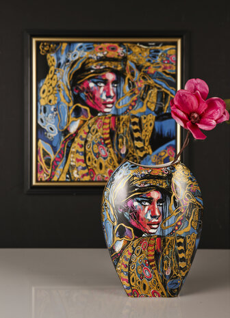 Goebel - Lana Frey | Schilderij Aphrodite | Porselein - 59cm - met echt goud - Limited Edition