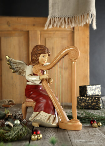 Goebel - Kerst | Decoratief beeld Zachte melodie| Aardewerk - 36cm - Limited Edition