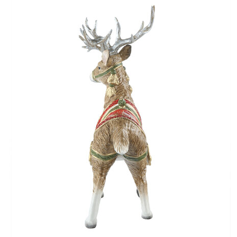 Goebel - Fitz and Floyd | Decoratief beeld Rendier | Aardewerk - 41cm - kerst