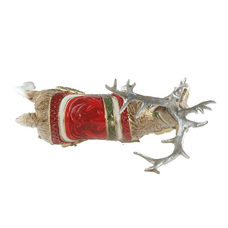 Goebel - Fitz and Floyd | Decoratief beeld Rendier | Aardewerk - 41cm - kerst