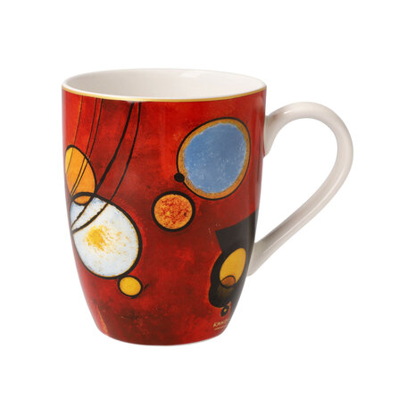 Goebel - Wassily Kandinsky | Koffie / Thee Mok Zwaar rood | Beker - porselein - 400ml