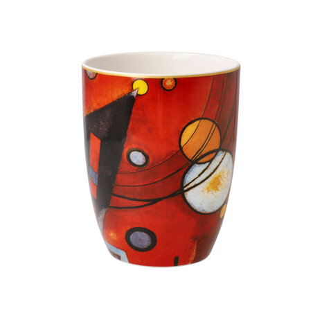 Goebel - Wassily Kandinsky | Koffie / Thee Mok Zwaar rood | Beker - porselein - 400ml