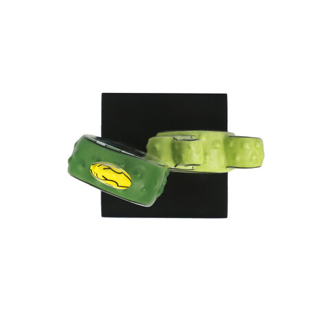 Goebel - James Rizzi | Decoratief beeld Prickly Pair | Porselein - 23cm - cactus
