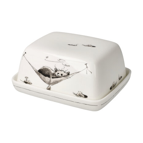 Goebel - Peter Schnellhardt | Botervloot Lunchpauze | Porselein - bewaardoos - 14cm