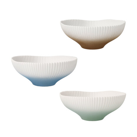 Goebel - Studio 8 | Schalen set Raindrop | Porselein - 9cm
