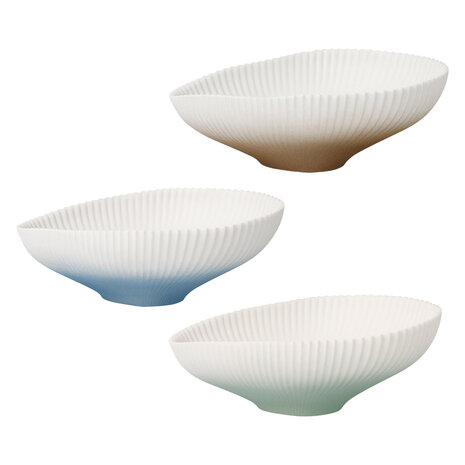 Goebel - Studio 8 | Schalen set Raindrop | Porselein - 9cm