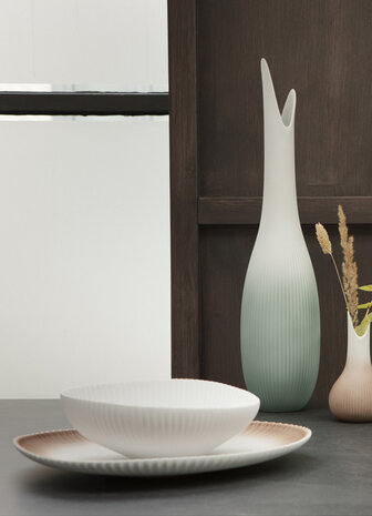 Goebel - Studio 8 | Schaal Raindrop Pure | Porselein - 21cm