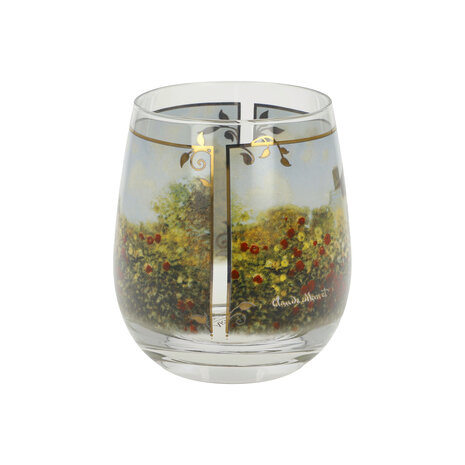 Goebel - Claude Monet | Windlicht / Theelicht Het Kunstenaarshuis | Glas - 10cm - waxinelicht houder