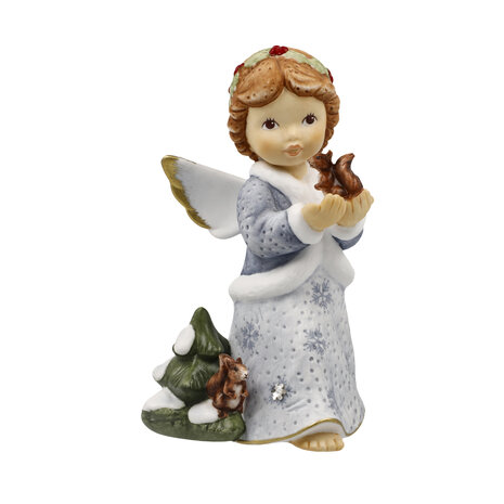 Goebel - Nina & Marco | Decoratief beeld Engel Vlotte bezoekers | Porselein - 10cm - 2025 - Limited edition