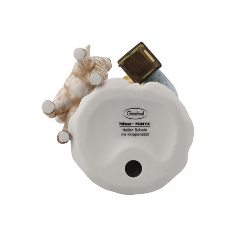 Goebel - Nina & Marco | Decoratief beeld Engel Licht in de kribbe | Porselein - 10cm - 2025