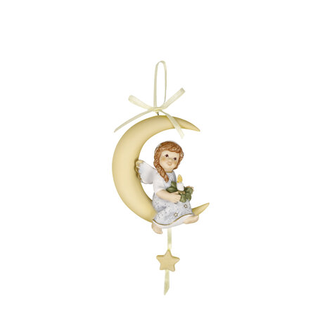 Goebel - Nina & Marco | Decoratief beeld Hangend ornament Devotional Evening | Porselein - 10cm - 2025