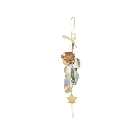 Goebel - Nina & Marco | Decoratief beeld Hangend ornament Dromerige sterrentijd | Porselein - 10cm - 2025