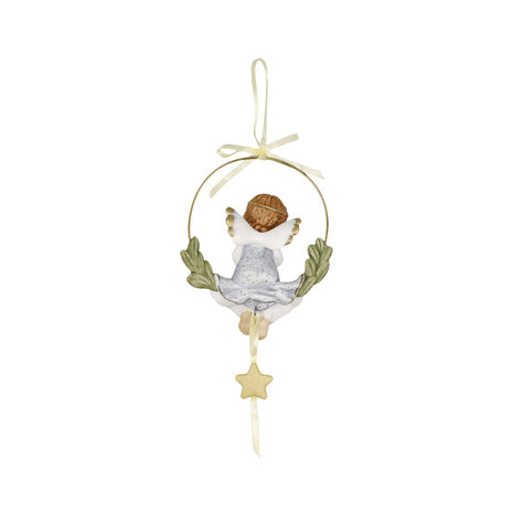 Goebel - Nina & Marco | Decoratief beeld Hangend ornament Dromerige sterrentijd | Porselein - 10cm - 2025
